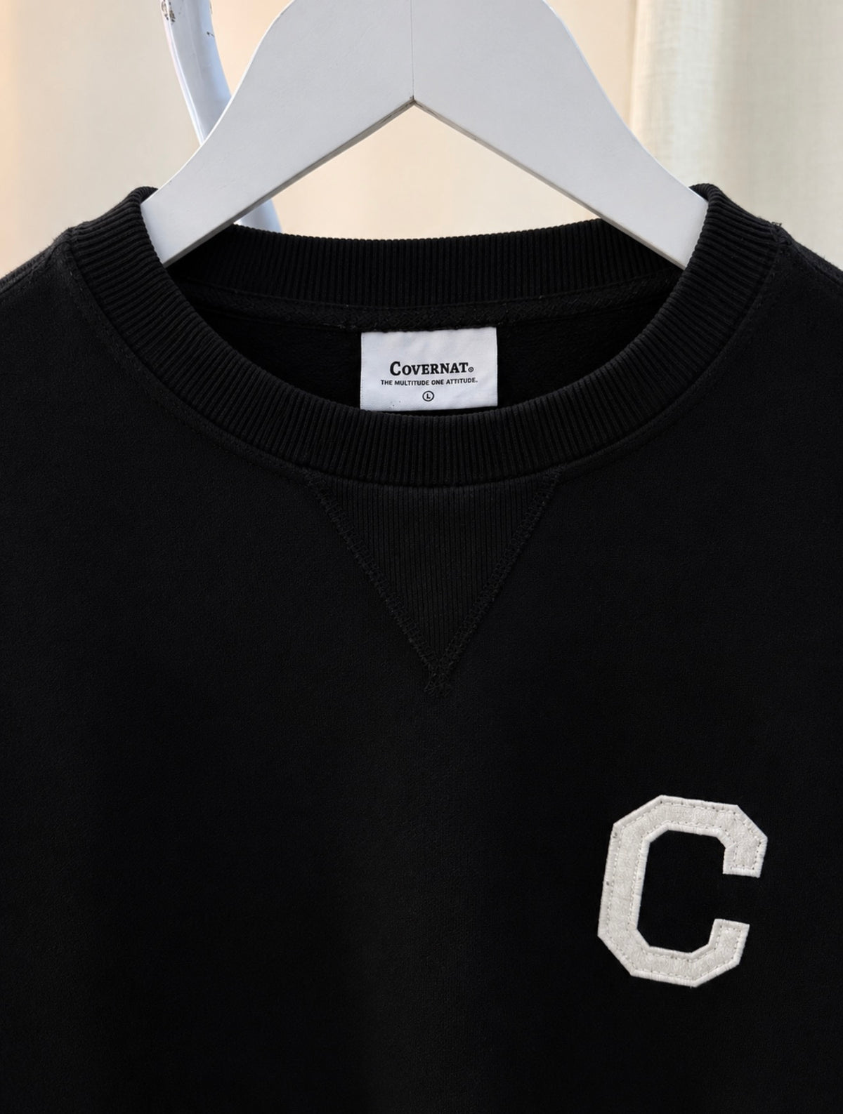 Covernat black heavyweight sweatshirt