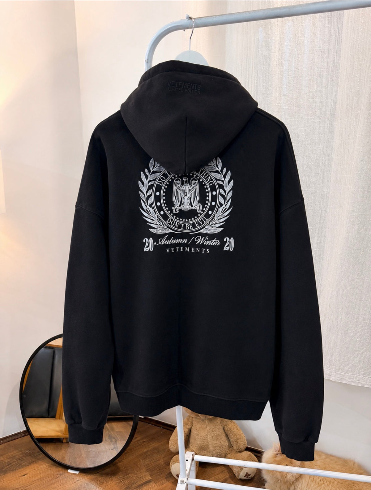Vetements black hoodie