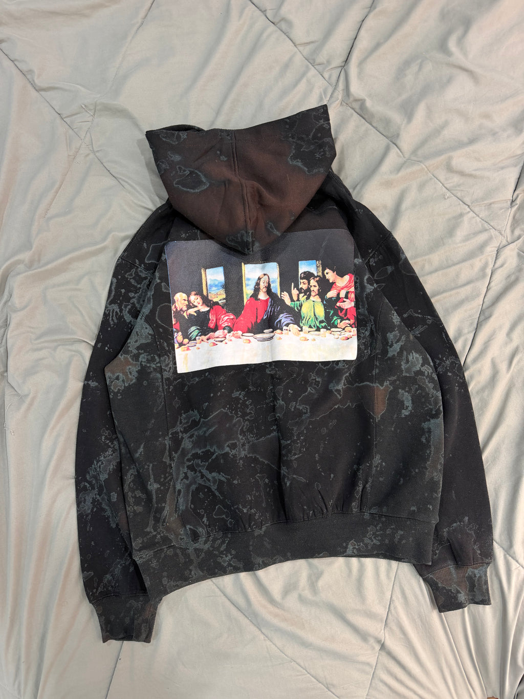 Supreme acid washed hoodie
