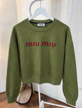 Miu miu green sweatshirt